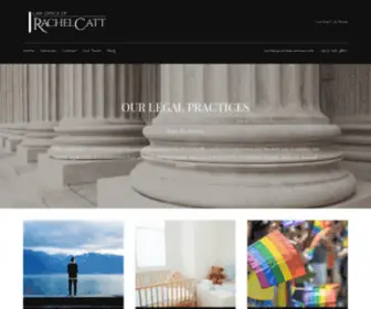 Rachelcattlaw.com(Law Office of Rachel Catt) Screenshot