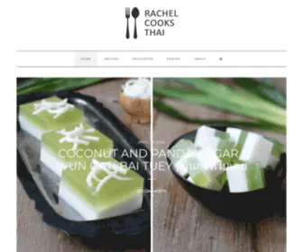 Rachelcooksthai.com(Adventures with thai food) Screenshot