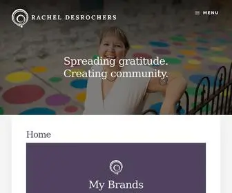 Racheldesrochers.com(My passion for spreading gratitude) Screenshot