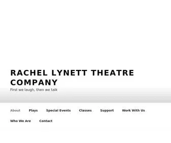 Rachellynetttheatrecompany.org(First we laugh) Screenshot