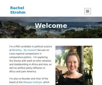 Rachelstrohm.com(Rachel Strohm) Screenshot
