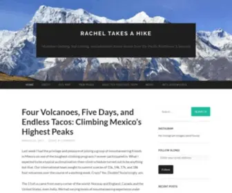 Racheltakesahike.com(Rachel Takes a Hike) Screenshot