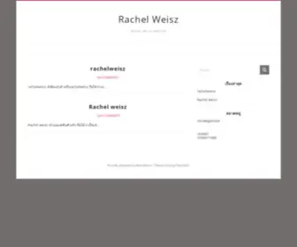 Rachelweisz.org(Rachel Weisz) Screenshot