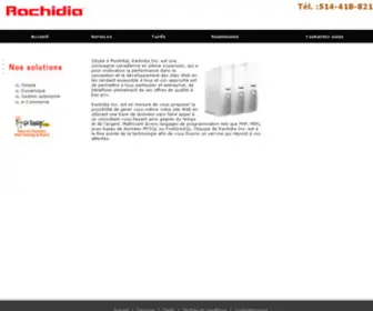 Rachidia.ca(Rachidia Inc) Screenshot