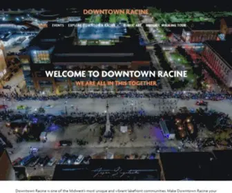 Racinedowntown.com(Downtown Racine) Screenshot