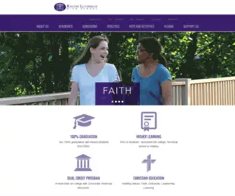 Racinelutheran.org(Racine Lutheran High School) Screenshot