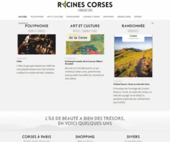 Racines-Corses.fr(Accueil du site Racines) Screenshot