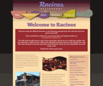Racinesrestaurant.com(Racines) Screenshot