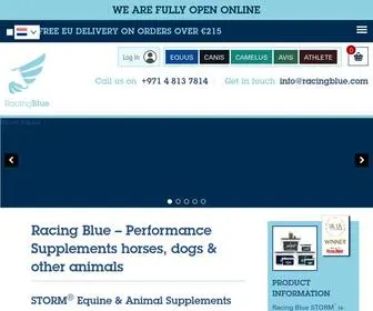 Racingblue.com(Performance Horse Supplements) Screenshot