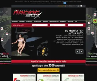 Racingbox.eu(Centralina aggiuntiva RacingBox: il tuning italiano da più di 10 anni) Screenshot