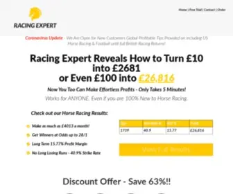 Racingexpert.co.uk(Professional Horse Racing Tips) Screenshot