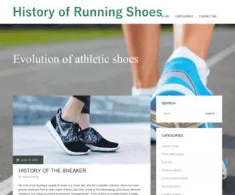 Racingfanatic.net(History of Running Shoes) Screenshot