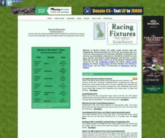 Racingfixtures.co.uk(Racing Fixtures) Screenshot