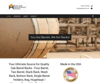 Rackandmaintenance.com(Wine Barrel Racks) Screenshot