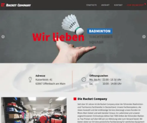 Racket-Company.de(Racket Company) Screenshot