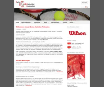 Racketlon.ch(Racketlon ist die Kombination der 4 populärsten Rückschlagsportarten in einer Disziplin) Screenshot