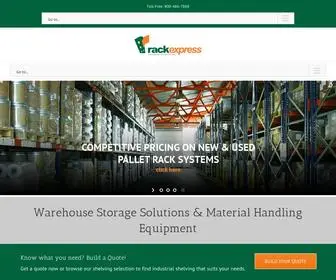 Rackexpress.com(Warehouse Storage Solutions & Material Handling Equipment Rack Express) Screenshot