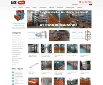 Rackforsale.com(Pallet Racking For Sale) Screenshot