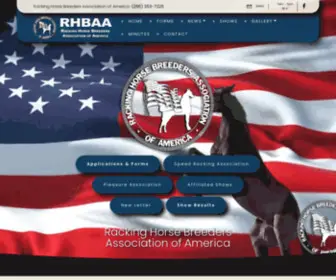 Rackinghorse.org(Racking Horse Breeders Association of America Racking Horse Breeders Association of America) Screenshot