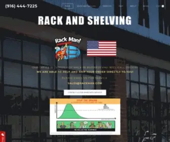 Rackman.com(Pallet Rack and Shelving) Screenshot