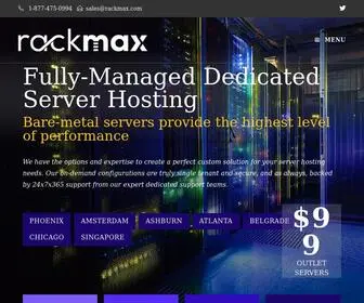 Rackmax.com(RackMAX Dedicated Servers) Screenshot