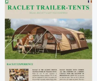 Raclet-Trailertents.com Screenshot