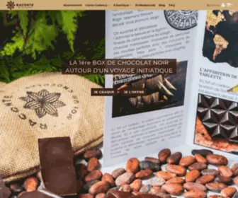 Racontemoiunchocolat.com(La 1ère box de chocolat autour d'un parcours initiatique) Screenshot