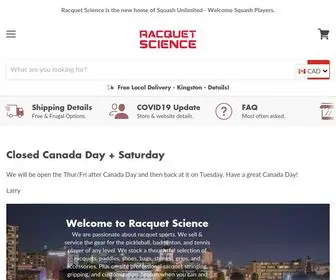 Racquet-Science.com(Racquet Science) Screenshot