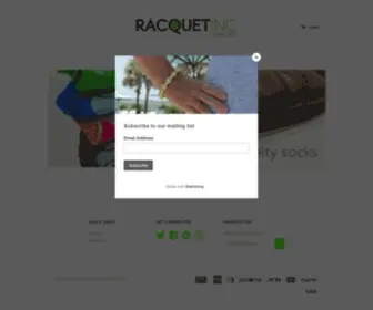 Racquetinc.com(Racquet Inc Tennis Gifts) Screenshot