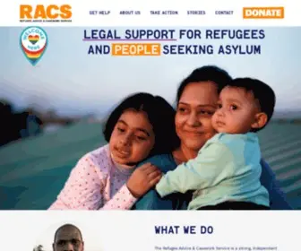 Racs.org.au(The Refugee Advice & Casework Service) Screenshot