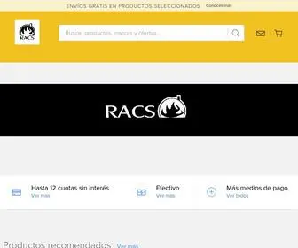 Racsfabrica.cl(RACS FABRICA) Screenshot