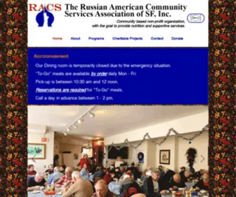 Racssf.org(RACS) Screenshot