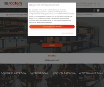 Ractem.de(Stahlregale und Lagersysteme für Ihre Räumlichkeiten) Screenshot