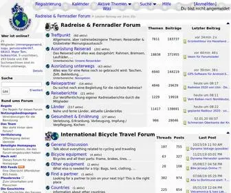 Rad-Forum.de(Das Forum rund um das Reisen mit dem Fahrrad. Speziell zum Thema Radreisen) Screenshot
