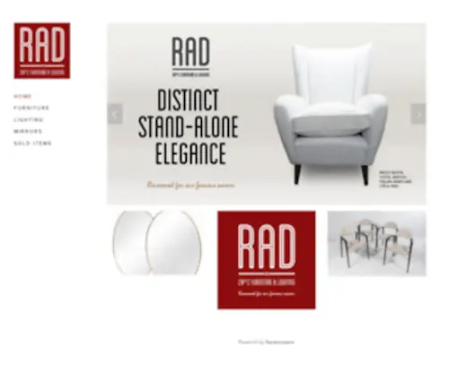 Rad20.com(20thC Furniture & Lighting) Screenshot