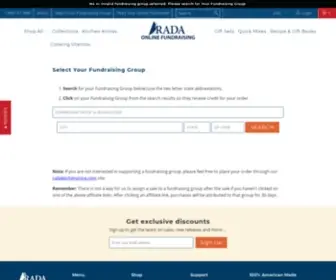 Radafundraising.com(Rada Cutlery Fundraising Store) Screenshot