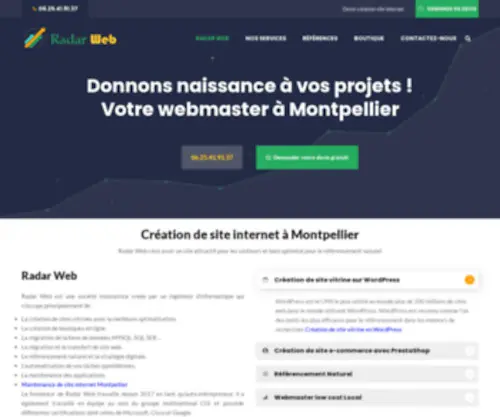 Radar-Web.fr(Création) Screenshot