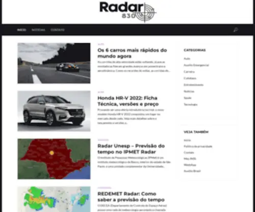 Radar830.com.br(Eunápolis) Screenshot