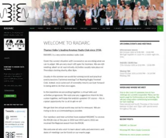 Radarc.org(Website for the Reading And District Amateur Radio Club) Screenshot