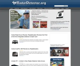 Radardetector.org(Radar Roy's OFFICIAL Radar Detector Review site) Screenshot