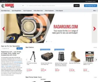 Radarguns.com(Police and Sport Radar Guns on Sale at Low Prices) Screenshot