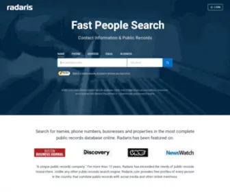 Radaris.com(People Search) Screenshot