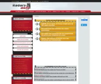 Radars-Auto.com(Tout sur les radars automatiques en France: cartes) Screenshot