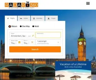 Radarx360.com(Compare hundreds Cheap Flights) Screenshot