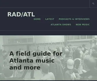 Radatl.com(A field guide for Atlanta music and more) Screenshot
