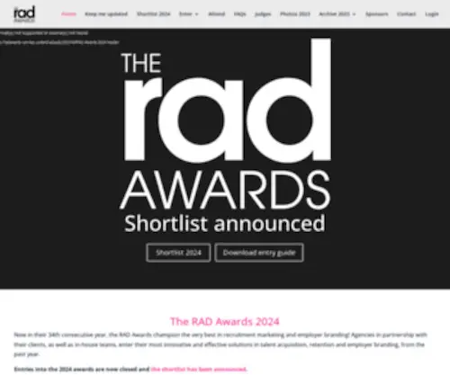 Radawards.com(RAD Awards 2013) Screenshot