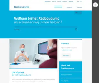 Radboudumc.nl(Patiëntenzorg) Screenshot