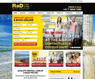 Radcarhire.com.au(Rad car hire) Screenshot