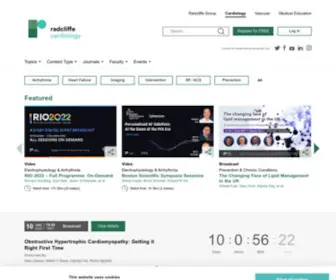 Radcliffecardiology.com(Radcliffe Cardiology) Screenshot