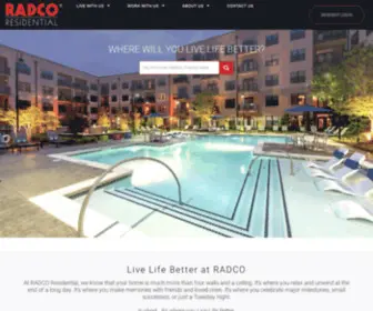 Radcoresidential.com(RADCO Residential) Screenshot